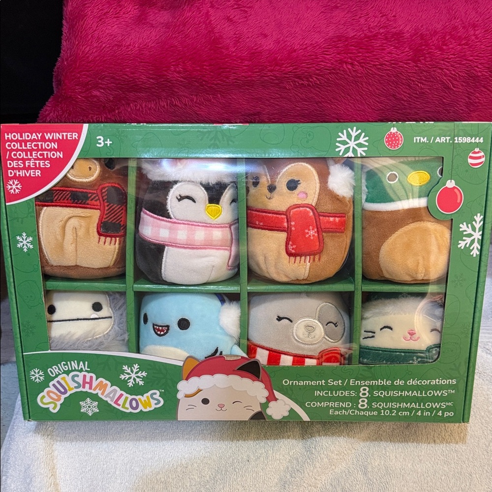 Squishmallows 2022 Holiday Plush Ornament Set - Multicolor